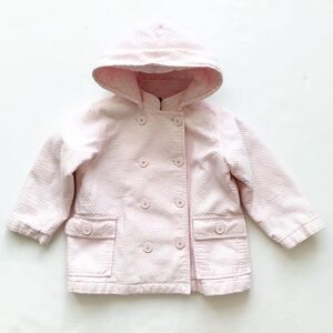 BabyGap pink textured hooded jacket GUC  4T